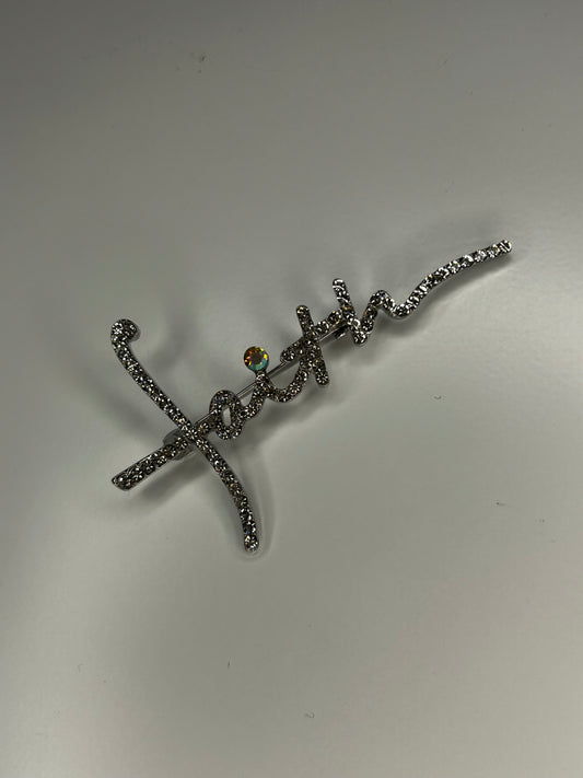 Faith Rhinestone Brooch